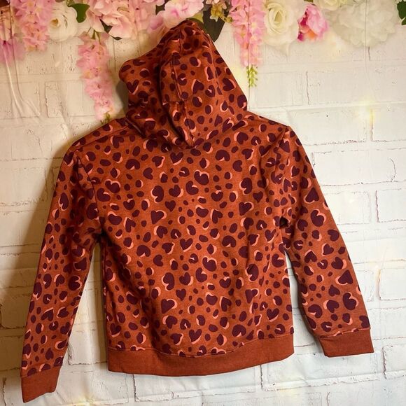 Girls NWT Cat And Jack Hearts Zip Up Hoodie S 6/7 - Picture 9 of 10